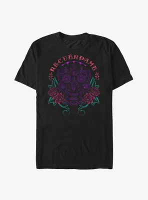 Disney Pixar Coco Recuerdame Skull Collage T-Shirt