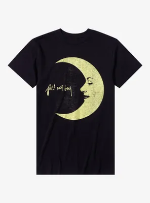 Fall Out Boy Moon Logo Boyfriend Fit Girls T-Shirt