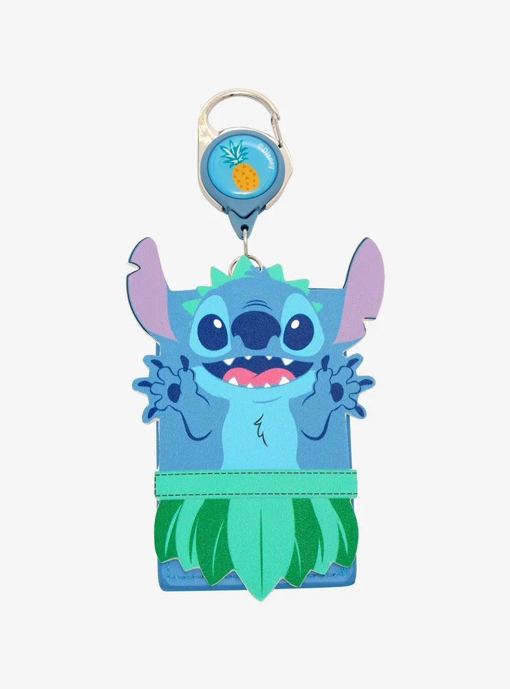 Hot Topic Disney Lilo & Stitch Hula Retractable Badge Reel & Cardholder