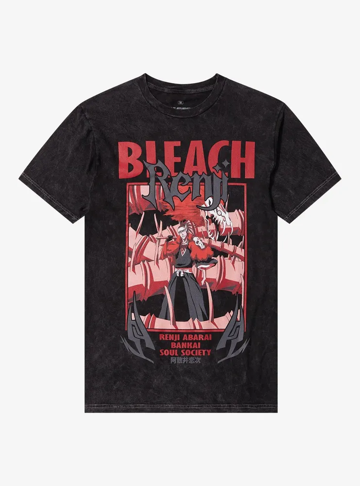 BLEACH Renji Abarai Dark Wash T-Shirt