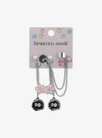 Studio Ghibli Spirited Away Soot Sprites Sakura Cuff Earrings