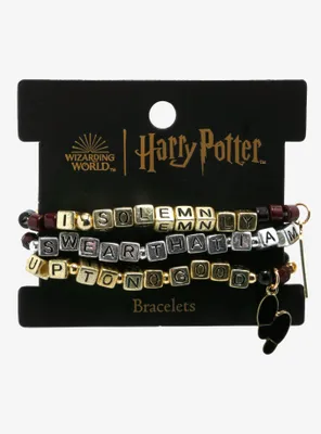 Harry Potter Marauder's Map Beaded Bracelet Set