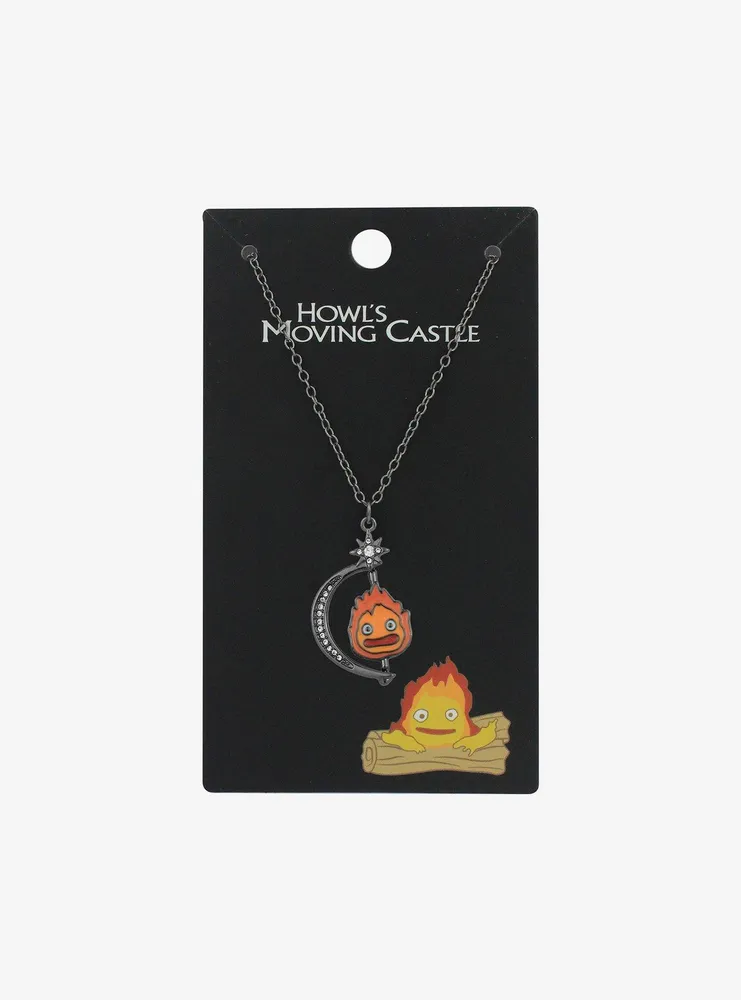 Studio Ghibli Howl's Moving Castle Calcifer Spinner Necklace