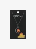 Studio Ghibli Howl's Moving Castle Calcifer Spinner Necklace