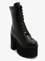 Strange Cvlt Black Raven Platform Boots