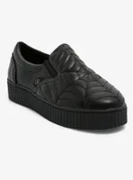 Strange Cvlt Krypt Black Web Slip-On Sneakers