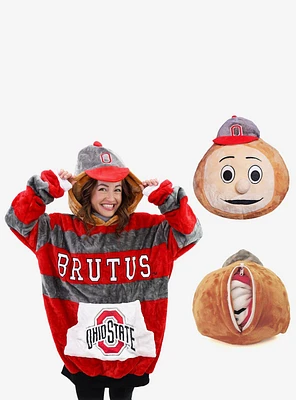 Plushible 2-in-1 Ohio State University Brutus Buckeye Snugible