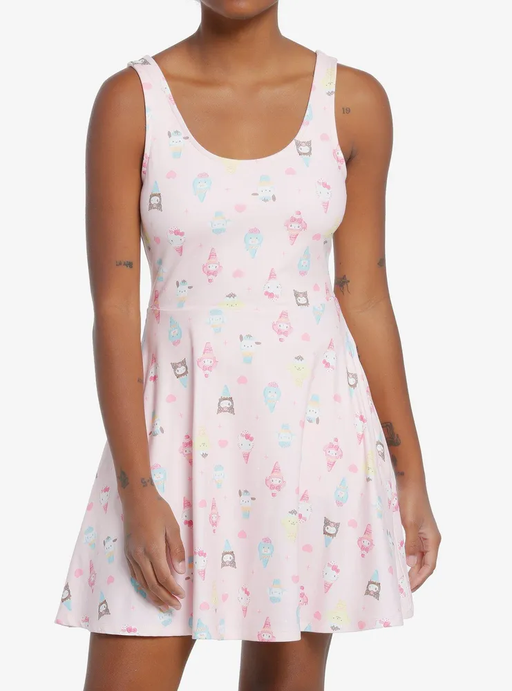 Hello Kitty And Friends Ice Cream Skater Dress