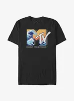 MTV Ocean Wave Logo Big & Tall T-Shirt