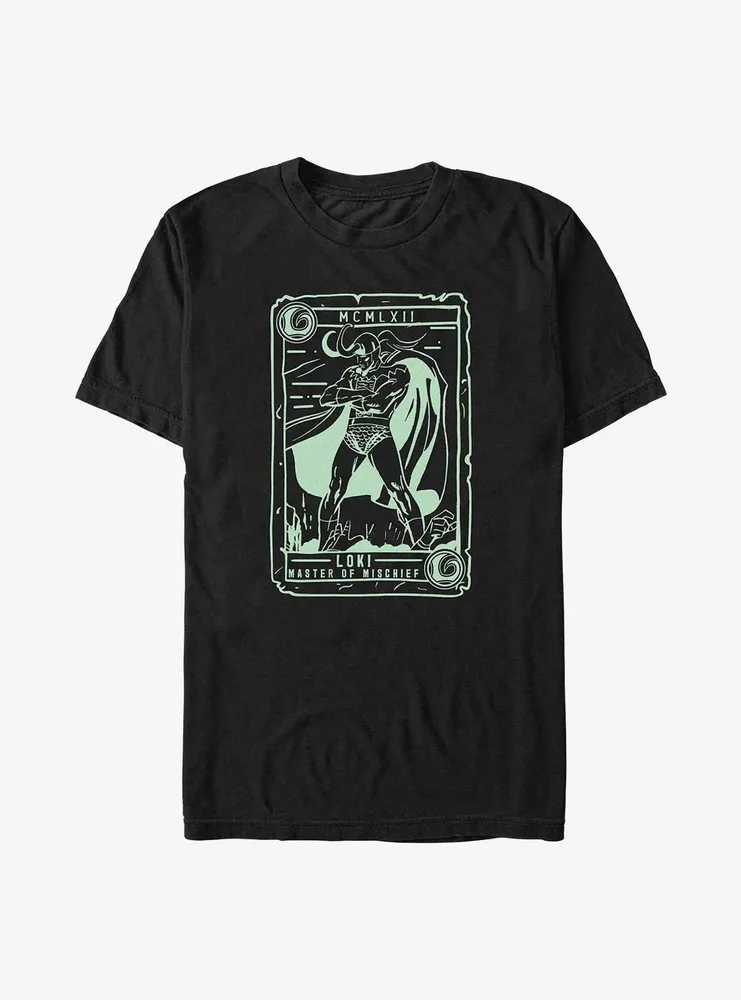 Marvel Loki Tarot Card Big & Tall T-Shirt