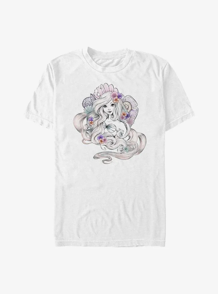 Disney The Little Mermaid Ariel Shells Big & Tall T-Shirt