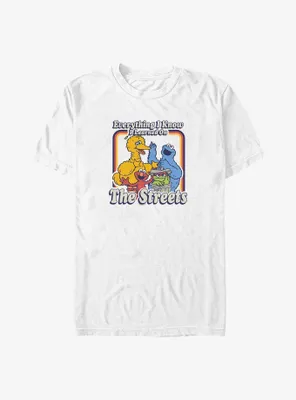 Sesame Street I Learned On The Streets Big & Tall T-Shirt