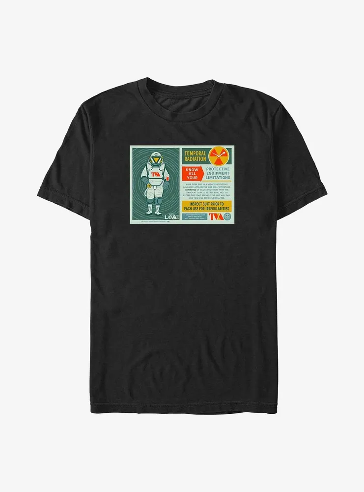 Marvel Loki Protective Equipment Infographic Big & Tall T-Shirt