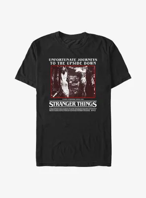 Stranger Things Unfortunate Journey Big & Tall T-Shirt