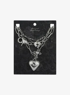 Sweet Society Romantic Symbols Chain Necklace Set