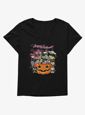 Hello Kitty And Friends Happy Halloween Group Candy Womens T-Shirt Plus