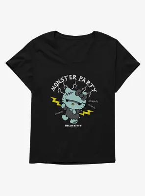 Hello Kitty Monster Party Frankenstein Womens T-Shirt Plus