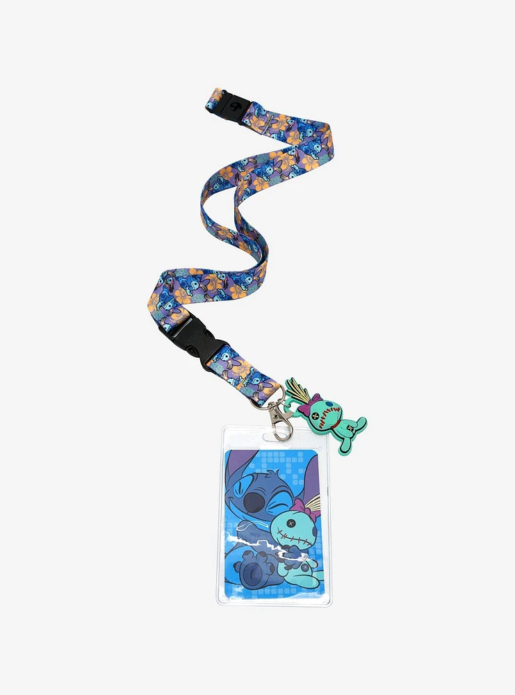 Disney Lilo & Stitch Scrump Flower Lanyard