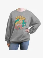 Disney Sleeping Beauty Dream Aurora Womens Oversized Crewneck