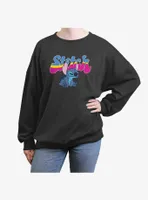 Disney Lilo & Stitch Grooby Womens Oversized Crewneck