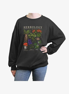 Harry Potter Herbology Girls Oversized Sweatshirt