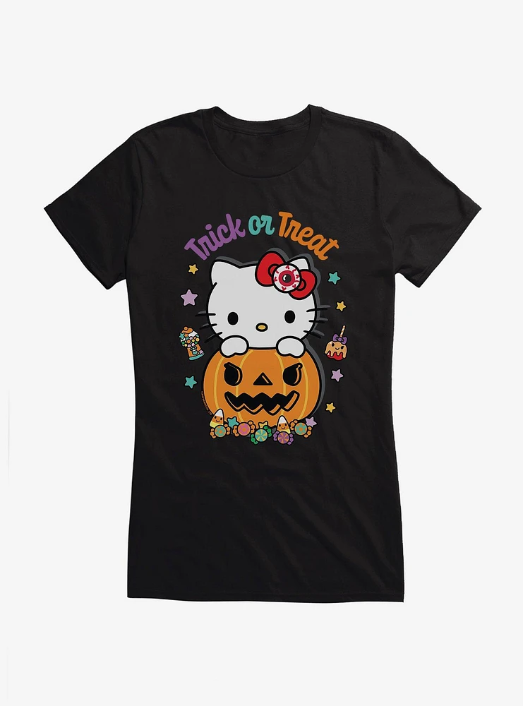Hello Kitty Trick Or Treat Candy Girls T-Shirt