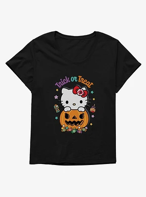 Hello Kitty Trick Or Treat Candy Girls T-Shirt Plus