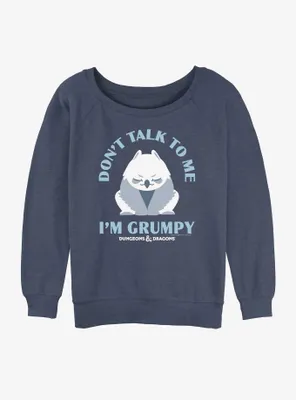 Dungeons & Dragons Grumpy Owlbear Womens Slouchy Sweatshirt