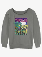 Teenage Mutant Ninja Turtles Vintage Poster Womens Slouchy Sweatshirt