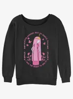 Adventure Time Princess Bubblegum Too Smart Womens Slouchy Sweatshirt