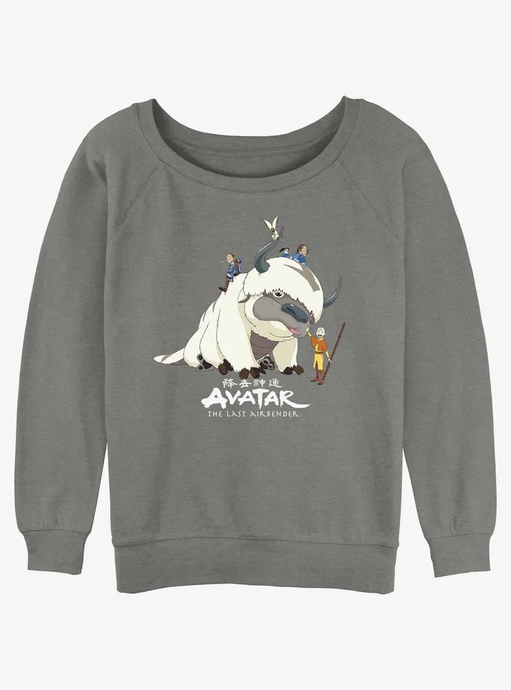 Avatar: The Last Airbender Avatar Gang Womens Slouchy Sweatshirt