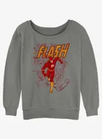 DC The Flash Going Fast Womens Slouchy Sweatshirt