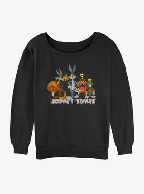 Looney Tunes Crew Womens Slouchy Sweatshirt