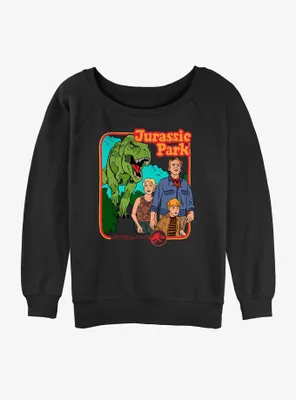 Jurassic Park Time Womens Slouchy Sweatshirt