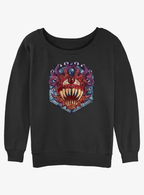 Dungeons & Dragons The Beholder Womens Slouchy Sweatshirt