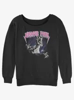 Jurassic Park Metal Raptor Womens Slouchy Sweatshirt