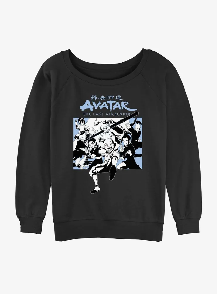 Avatar: The Last Airbender Group Womens Slouchy Sweatshirt