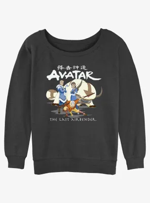 Avatar: The Last Airbender Group Of Four Womens Slouchy Sweatshirt