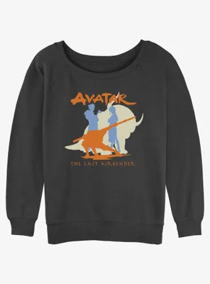 Avatar: The Last Airbender Group Silhouette Womens Slouchy Sweatshirt