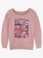 Avatar: The Last Airbender Manga Comic Panels Womens Slouchy Sweatshirt