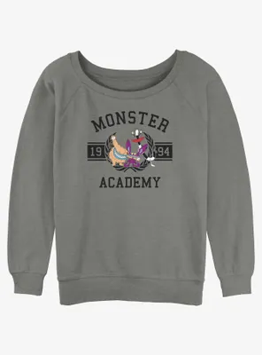 Nickelodeon Monster Academy Womens Slouchy Sweatshirt