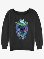 Nickelodeon Real Monsters Junkyard Womens Slouchy Sweatshirt