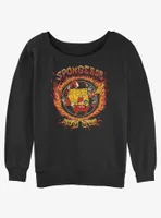 Spongebob Squarepants Sweet Victory Womens Slouchy Sweatshirt