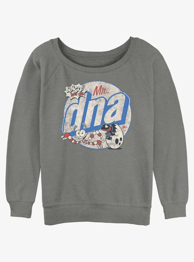 Jurassic Park Mr. DNA Womens Slouchy Sweatshirt