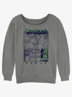 Shrek Kanji Womens Slouchy Sweatshirt