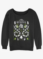 Beetlejuice Sandworm Folk Womens Slouchy Sweatshirt