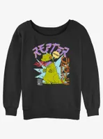 Rugrats Reptar Rawr Womens Slouchy Sweatshirt