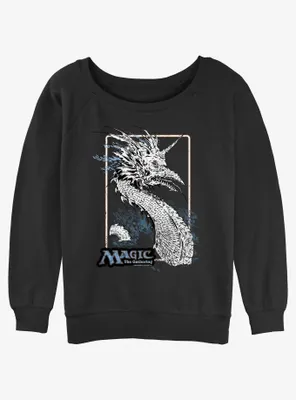 Magic: The Gathering Sea Dragon Womens Slouchy Sweatshirt