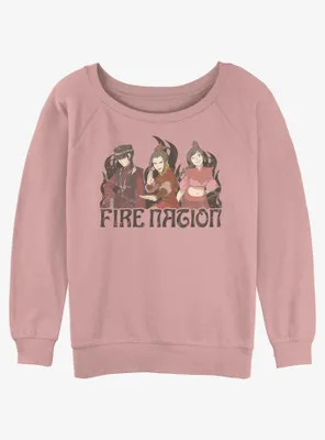 Avatar: The Last Airbender Fire Nation Womens Slouchy Sweatshirt