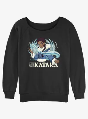 Avatar: The Last Airbender Waterbender Katara Womens Slouchy Sweatshirt